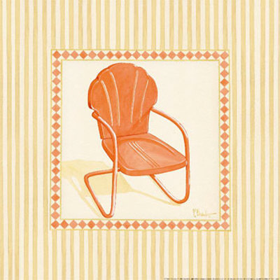 Retro Patio Chair I Print Retro Patio Chair I Print