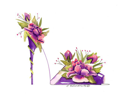 ROSES STILETTO Giclee Print ROSES STILETTO Giclee Print