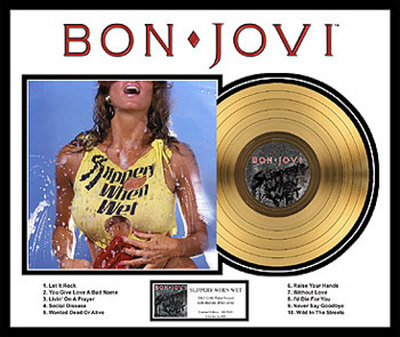 Bon Jovi Framed Memorabilia Bon Jovi Framed Memorabilia