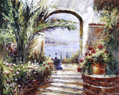 Rose Arch Hand Painted Art Rose Arch Hand Painted Art
