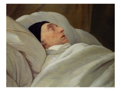 Marie Joseph Marquise de La Fayette, on His Deathbed Giclee Print Marie Joseph Marquise de La Fayette, on His Deathbed Giclee Print