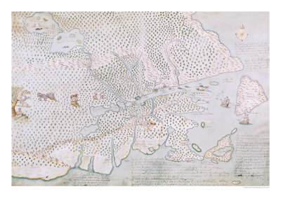 Map of the St. Lawrence Estuary Giclee Print Map of the St. Lawrence Estuary Giclee Print
