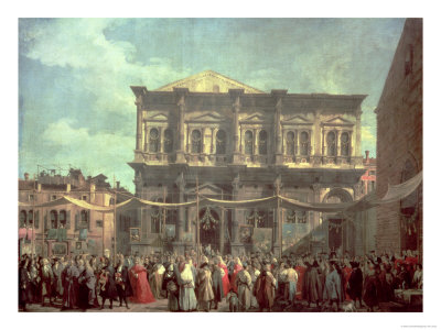 The Doge Visiting the Church and Scuola Di San Rocco circa 1735
