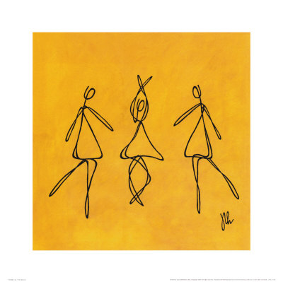Joy: Yellow Dancers Print Joy: Yellow Dancers Print