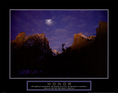 Honor: Zion Moon Print Honor: Zion Moon Print