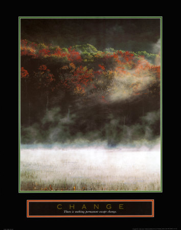 Change: Misty Lake Print Change: Misty Lake Print