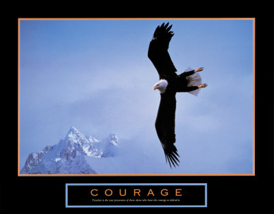 Courage Bald Eagle Print zoom view in room