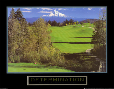 Determination: Golf Print Determination: Golf Print