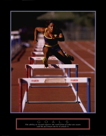 Goals: Runner Jumping Hurdles Print Goals: Runner Jumping Hurdles Print