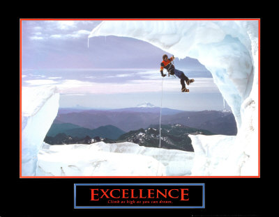 Excellence: Snow Climber Print Excellence: Snow Climber Print