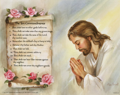 The Ten Commandments Print The Ten Commandments Print