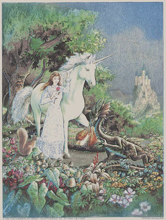 Maiden and Dragon Print Maiden and Dragon Print