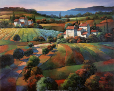 Tuscan Vista I Print Tuscan Vista I Print