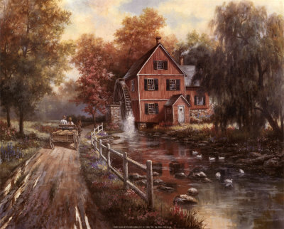 Red Covered Bridge Print Red Covered Bridge Print