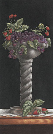 Berries in Urn Print Berries in Urn Print