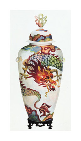 Dragon Vase Print Dragon Vase Print