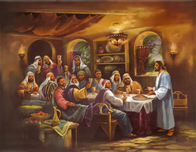 Black Last Supper Print Black Last Supper Print