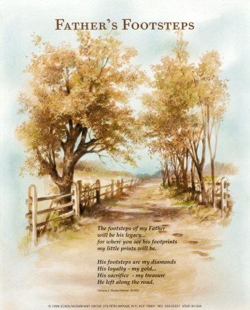 Father's Footsteps Print Father's Footsteps Print