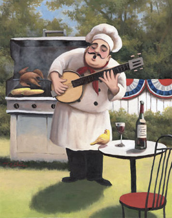 Barbecue Chef, Banjo Print Barbecue Chef, Banjo Print