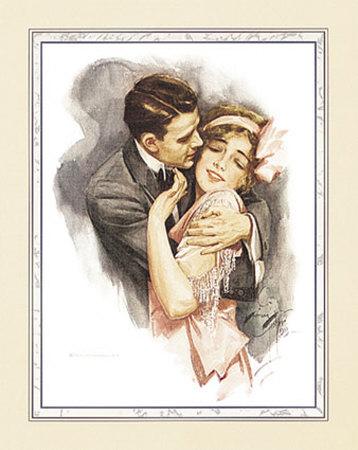 Kissing Couple Print Kissing Couple Print