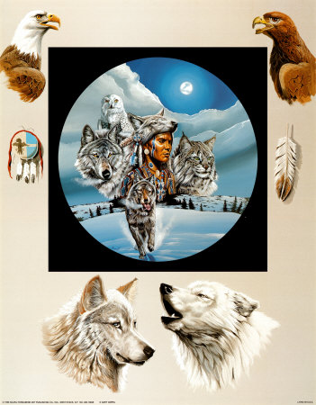 Moonlit Warrior Print Moonlit Warrior Print