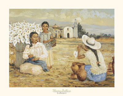 Flower Sellers Print Flower Sellers Print