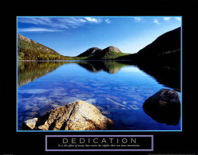 Dedication: Jordan Pond Print Dedication: Jordan Pond Print