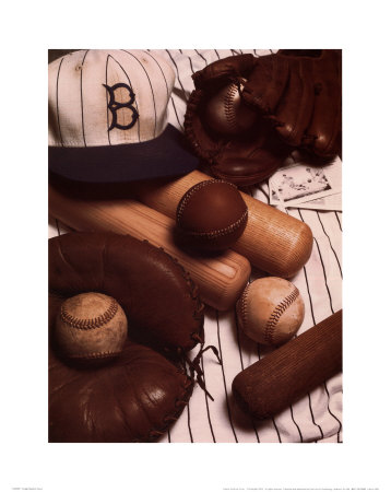 Vintage Baseball Print Vintage Baseball Print