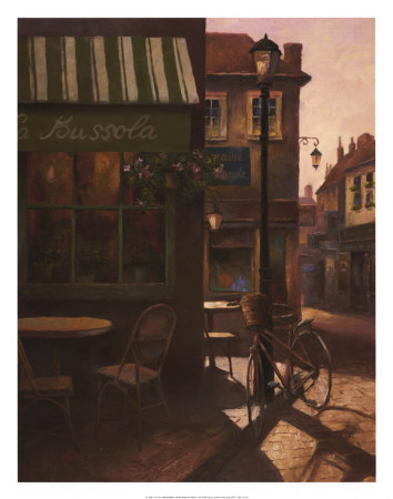 Red Bicyclette II Print Red Bicyclette II Print