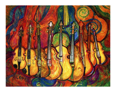 Violins Giclee Print Violins Giclee Print