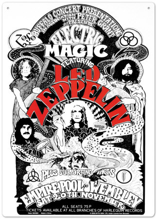Led Zeppelin Tin Sign Led Zeppelin Tin Sign