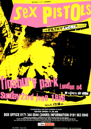 Sex Pistols Tin Sign Sex Pistols Tin Sign