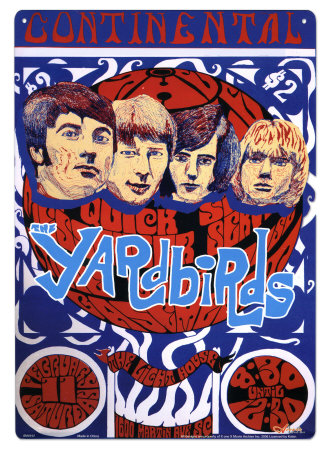The Yardbirds Tin Sign The Yardbirds Tin Sign