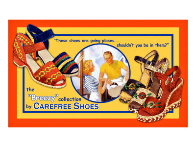 Carefree Shoes Giclee Print Carefree Shoes Giclee Print