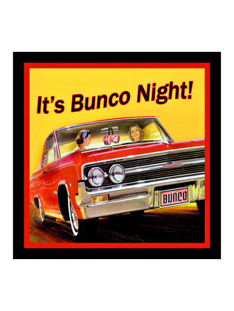 Bunco Night Giclee Print Bunco Night Giclee Print