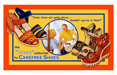 Carefree Shoes Giclee Print Carefree Shoes Giclee Print