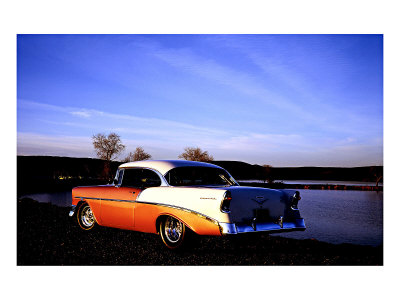 1956 Chevy Bel Air Giclee Print 1956 Chevy Bel Air Giclee Print
