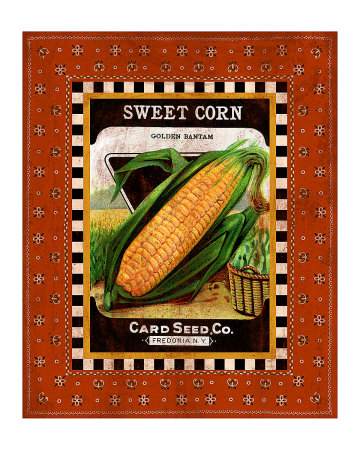 Sweet Corn Seed Pack Giclee Print Sweet Corn Seed Pack Giclee Print