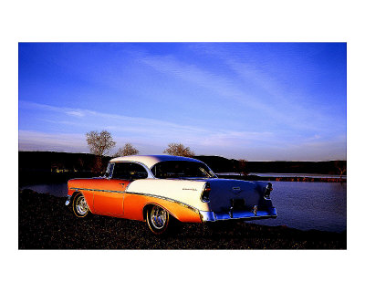 1956 Chevy Bel Air Giclee Print 1956 Chevy Bel Air Giclee Print
