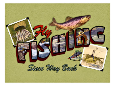 Fly Fishing Giclee Print Fly Fishing Giclee Print