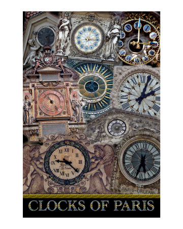 Clocks of Paris Photographic Print Clocks of Paris Photographic Print