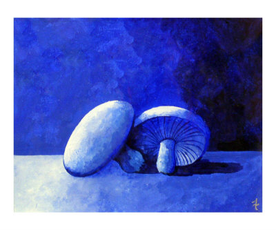 Blue Shitakes Giclee Print Blue Shitakes Giclee Print