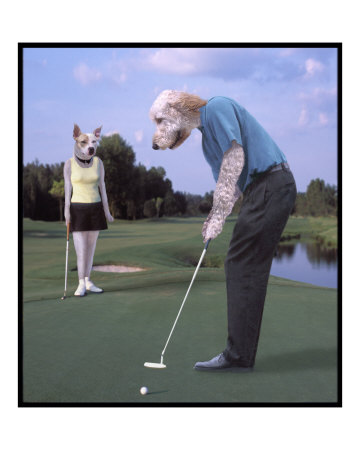 dog gone golfers Photographic Print dog gone golfers Photographic Print