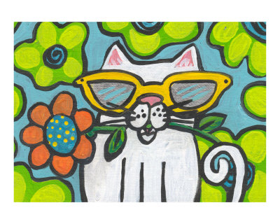 Mod Kitty Giclee Print Mod Kitty Giclee Print