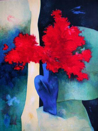 "Bouquet de Tokyas Rouges" Print "Bouquet de Tokyas Rouges" Print