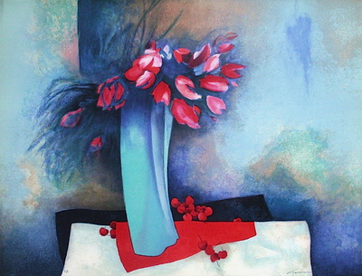 "Roses et Cerises" Print