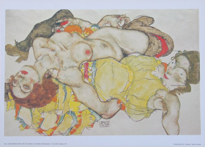 Two Models Reclining Print Two Models Reclining Print