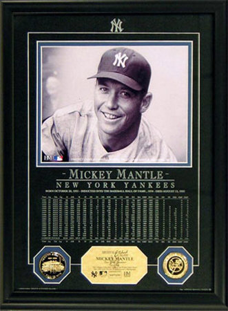 Mickey Mantle Framed Memorabilia Mickey Mantle Framed Memorabilia