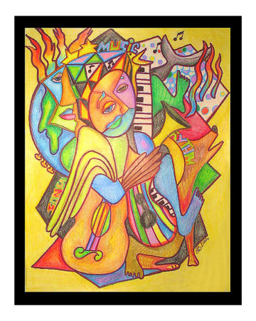 MUSICAL EARTH Giclee Print MUSICAL EARTH Giclee Print