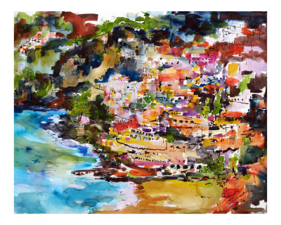 Amalfi Coast Giclee Print Amalfi Coast Giclee Print